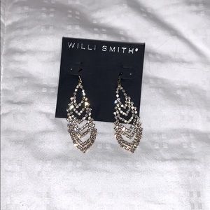 Gold crystal earrings